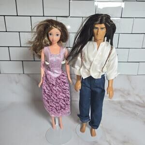 Disney Tarzan Doll Vine Swingin' Gift Set Jane Dolls 1999 Mattel Rooted Hair VTG